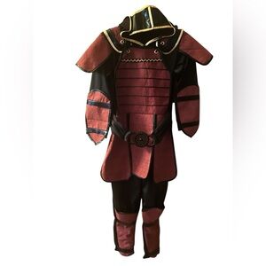 Boys Samurai Heroic Adventure Halloween Costume - Maroon and Black Sz 7-8